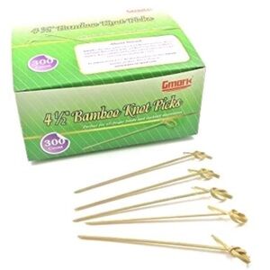 Gmark Bamboo Cocktail Picks 4.5" 300 ct‎